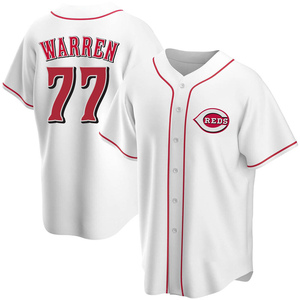 Men's Cincinnati Reds Art Warren Replica White Home Jersey